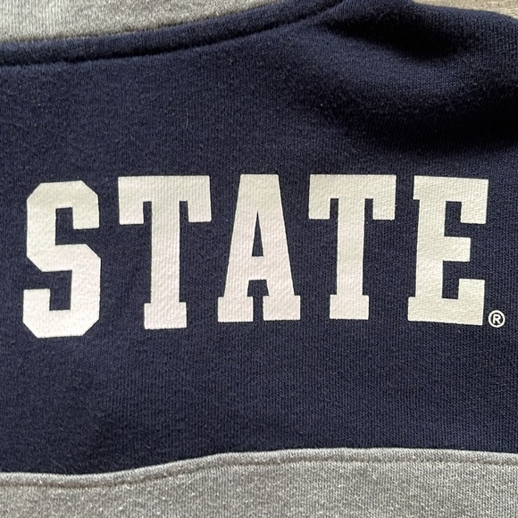 Penn State Victoria Secret Large long sleeve quarter 1/4 zip blue white gray - Picture 10 of 10